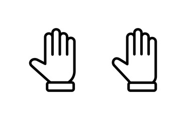 Obraz premium Hand icon vector illustration. hand sign and symbol. hand gesture