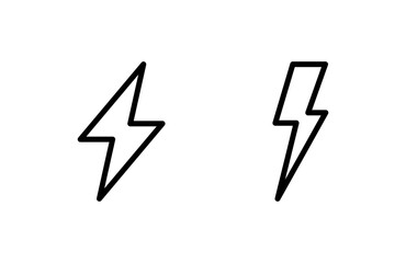 Fototapeta premium Lightning icon vector illustration. electric sign and symbol. power icon. energy sign