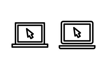 Laptop icon vector illustration. computer sign and symbol