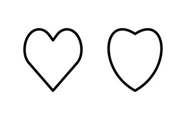 Love icon vector illustration. Heart sign and symbol. Like icon vector.