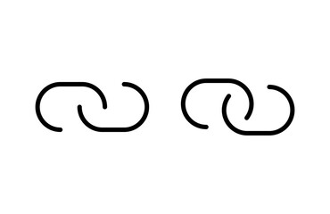 Link icon vector illustration. Hyperlink chain sign and symbol