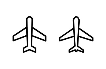 Plane icon vector illustration. Airplane sign and symbol. Flight transport symbol. Travel sign. aeroplane