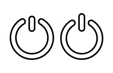 Power icon vector illustration. Power Switch sign and symbol. Electric power