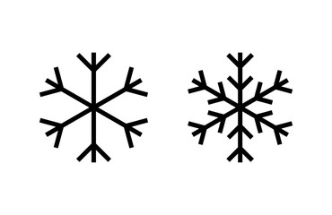 Fototapeta premium Snow icon vector illustration. snowflake sign and symbol