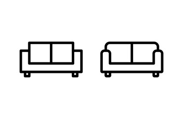 Sofa icon vector illustration. sofa sign and symbol. furniture icon