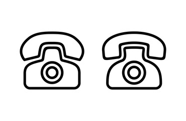 Telephone icon vector illustration. phone sign and symbol