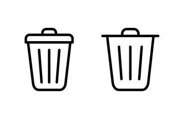 Trash icon vector illustration. trash can icon. delete sign and symbol.