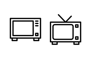 Tv icon vector illustration. television sign and symbol