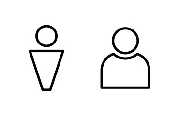 User Icon vector illustration. person sign and symbol. people icon.
