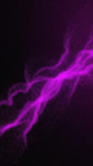 Wavy neon purple light streams against a textured dark background creating a dynamic abstract effect