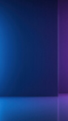 Abstract geometric backdrop featuring gradient shades of blue and purple with a visible corner edge