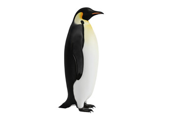 Fototapeta premium Isolated Emperor Penguin Standing Proudly