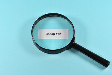 Image of a weak yen