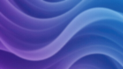 Smooth flowing waves with color gradient from violet to blue creating an abstract curved pattern with a blurred effect