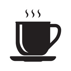 Cup icon. Hot drink icon. Coffee or tea cup. 