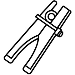 Vintage Workshop Clamp Vector Design