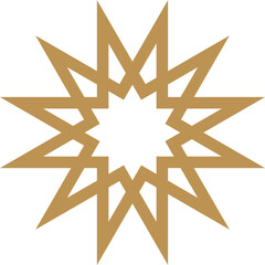 Mandala element decoration in Islamic style