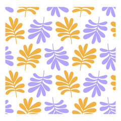 Seamless Tropical Leaf Pattern