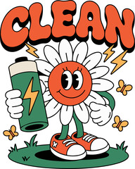 Cartoon Fun Retro Illustration