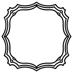 Frame line art vector