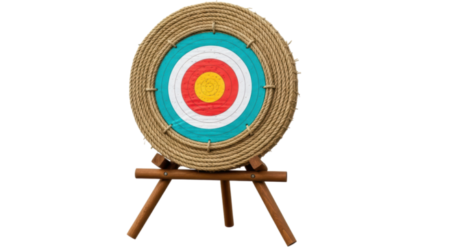 Isolated Archery Target