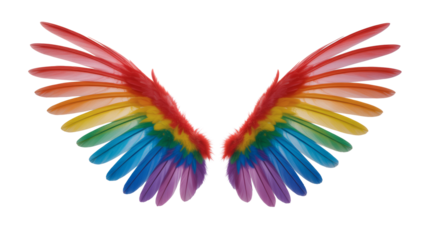 Vibrant LGBTQ Pride Flag Wings A Symbol of Freedom and Inclusivity