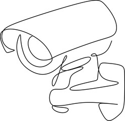 Linear continuous pattern of surveillance camera