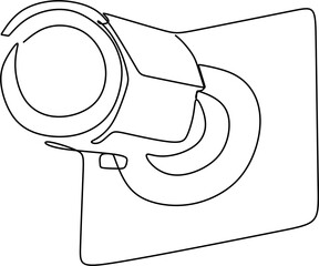 Linear continuous pattern of surveillance camera