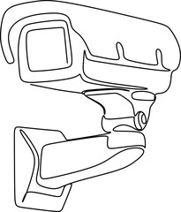 Linear continuous pattern of surveillance camera