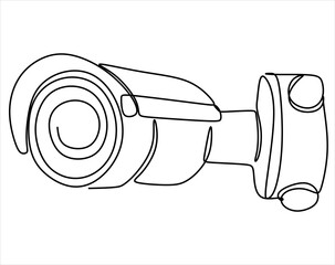 Linear continuous pattern of surveillance camera