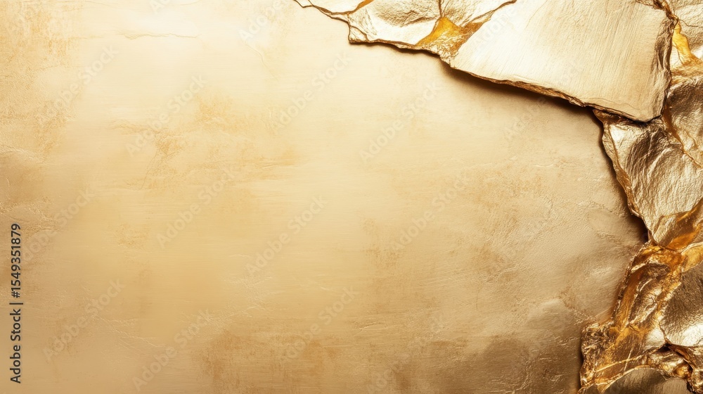 Poster a luxurious gold texture background featuring a combination of smooth and rough surfaces, perfect fo
