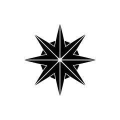 creative details North Star Icon Vector Illustration