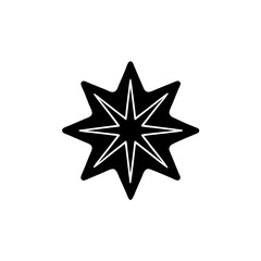 creative details North Star Icon Vector Illustration