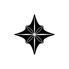 creative details North Star Icon Vector Illustration