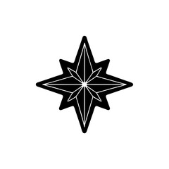 creative details North Star Icon Vector Illustration