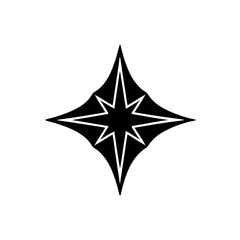 creative details North Star Icon Vector Illustration