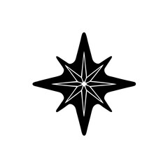 Obraz premium creative details North Star Icon Vector Illustration