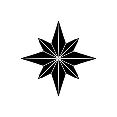 creative details North Star Icon Vector Illustration