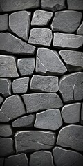 Textured Gray Stone Wall Background for Design Projects