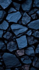 Dark Textured Stones with Unique Shapes and Color Variations