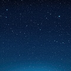 Starry Night Sky Displaying Countless Twinkling Stars in Darkness