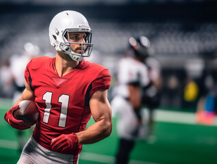  American Football Player White