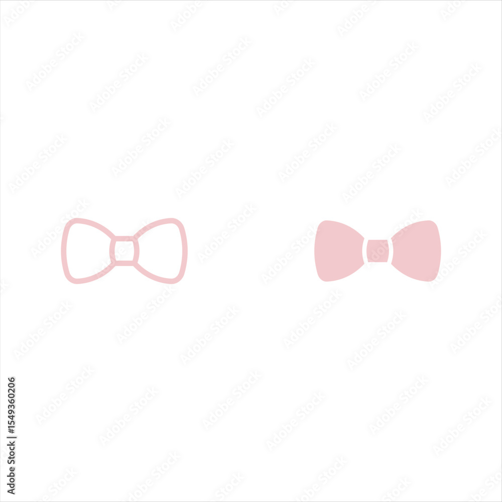 Aufkleber bow tie icon vector. linear style sign for mobile concept and web design. bow tie symbol illustratio
