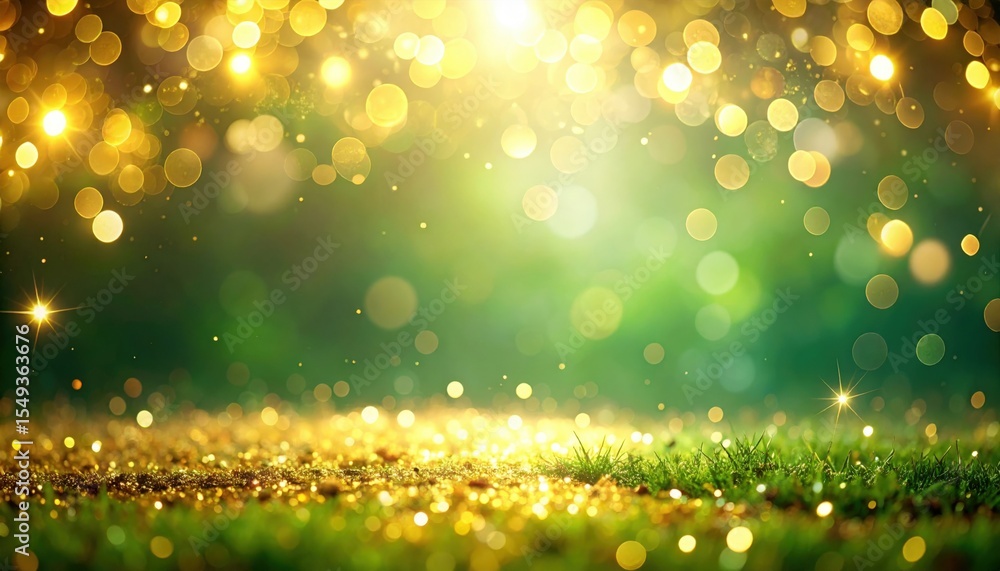 Poster captivating golden bokeh effect nature scene high-resolution image soft focus dreamy atmosphere for 