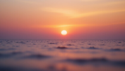 Obraz premium Spectacular sunset over the ocean with colorful skies creating a peaceful and vibrant scene