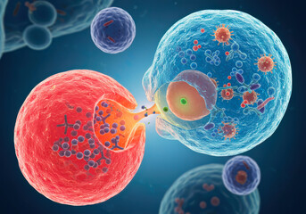 Microbial and Molecular Degradation via Autophagy: A 3D illustration explaining the 2016 Nobel Prize in Physiology or Medicine.