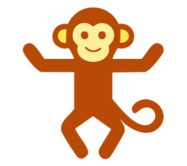 Obraz premium Playful Dancing Monkey 