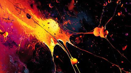 Vibrant Splash of Paint in Motion