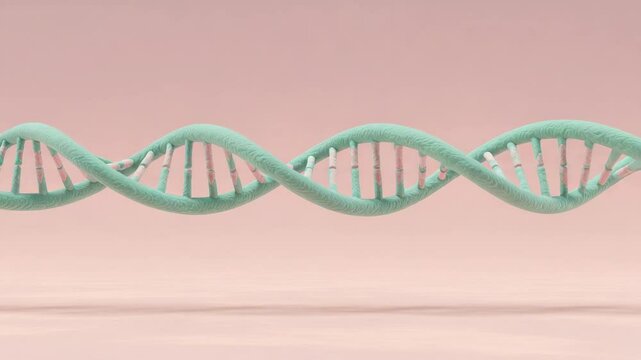 3 d dna double helix model illustration