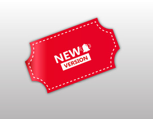New Version red flat sale business web banner for website banner design